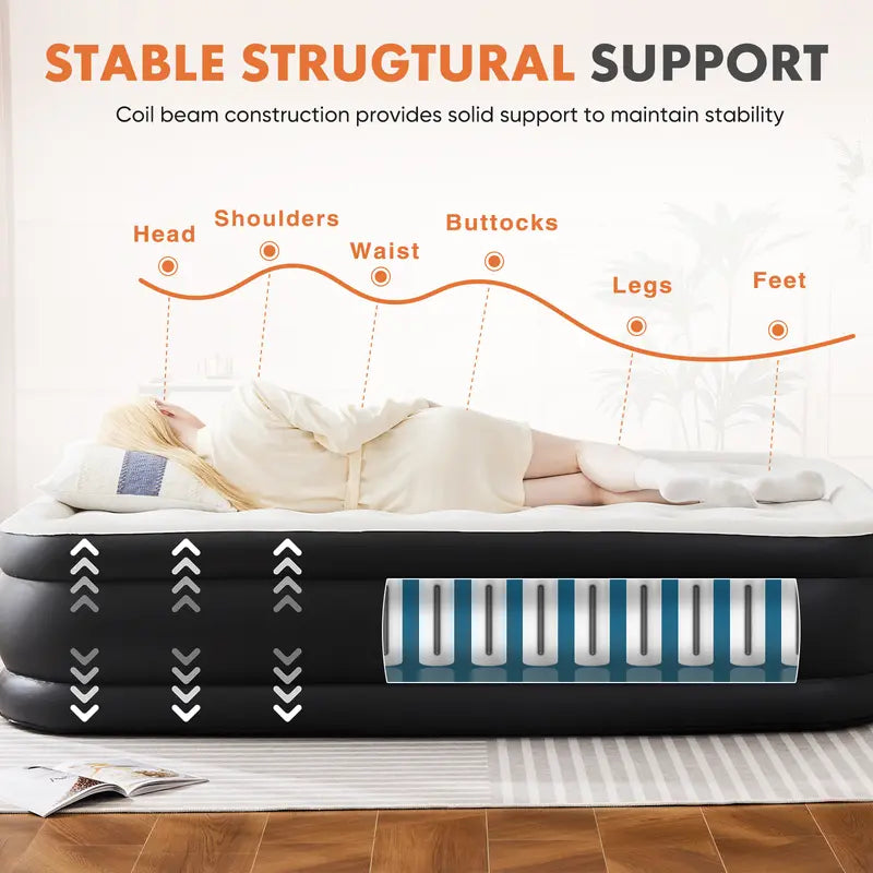 Inflatable Mattress Airbed with Built-in
