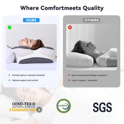 Ergonomic Memory Foam Cervical Pillows