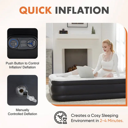 Inflatable Mattress Airbed with Built-in